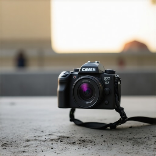 Mirrorless camera capturing dynamic outdoor scenes with auto-focus and stabilization