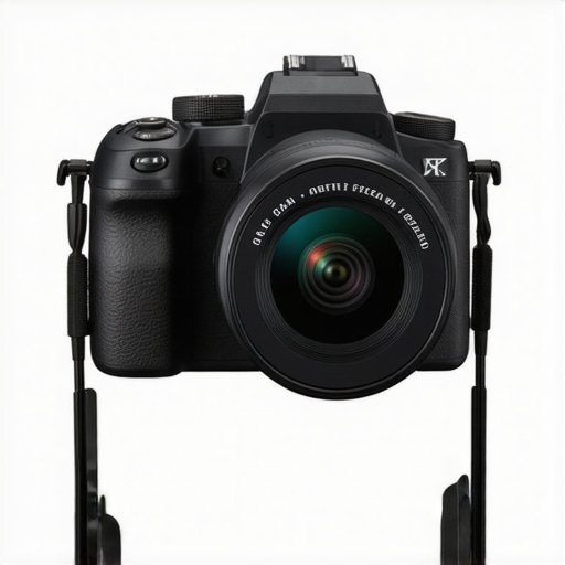 Camera with real-time autofocus tracking and stabilization in a professional setting.
