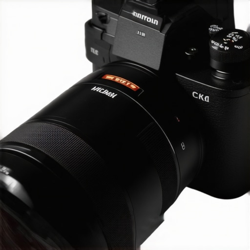 Close-up of a high-tech mirrorless camera showcasing sensor and autofocus technology