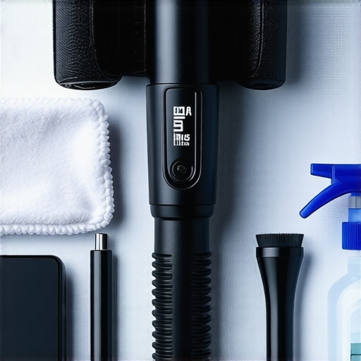 A professional camera cleaning kit laid out for sensor and lens maintenance.