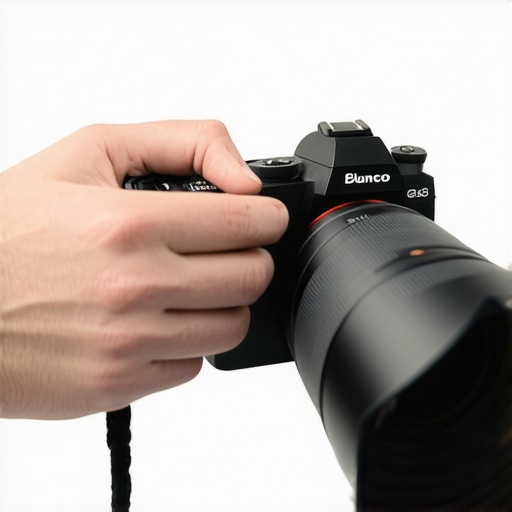 A content creator carefully cleaning their mirrorless camera lens to ensure optimal performance for streaming and filming