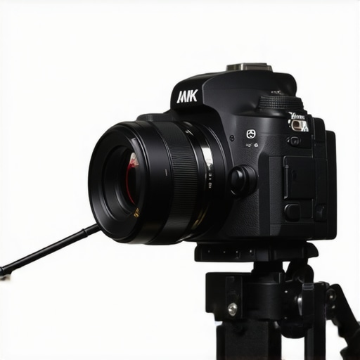 A mirrorless 4K camera mounted on a tripod connected via HDMI in a well-lit room